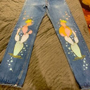Ft lonesome chainstitch cactus jeans